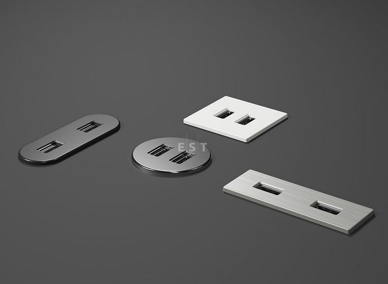 ASA 06029P00001 Nabíjecí HUB vestavný VERSAPICK, 2xUSB 5V (typ A), ⌀42mm, kulatý, plast, bílá matná ASA 06029P00001 Nabíjecí HUB vestavný VERSAPICK, 2xUSB 5V (typ A), ⌀42mm, kulatý, plast, bílá matná
